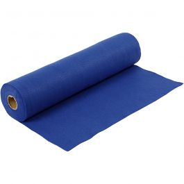 Craft Felt, blue, W: 45 cm, thickness 1,5 mm, 180-200 g, 5 m/ 1 roll [HOB-45022]