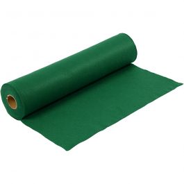 Craft Felt, green, W: 45 cm, thickness 1,5 mm, 180-200 g, 5 m/ 1 roll [HOB-45026]