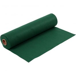 Craft Felt, dark green, W: 45 cm, thickness 1,5 mm, 180-200 g, 5 m/ 1 roll [HOB-45028]