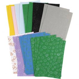 Craft Felt, sheet 21x30 cm, thickness 1 mm, Content may vary , assorted colours, 24 sheet/ 1 pack [HOB-45394]
