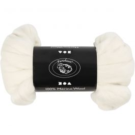 Merino Wool,  21 micron, off-white, South America, 100g