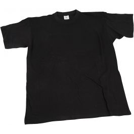 T-shirt, black, W: 32 cm, size 3-4 years, round neck, 1 pc [HOB-47220]