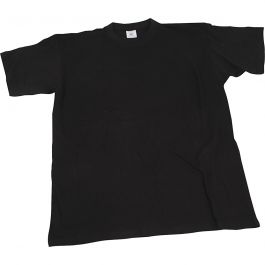 T-shirt, black, W: 55 cm, size large , round neck, 1 pc [HOB-47232]