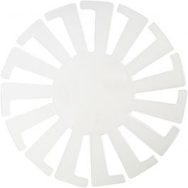 Basket Weaving Template, transparent, H: 8 cm, D: 14 cm, 10 pc/ 1 pack [HOB-47450]