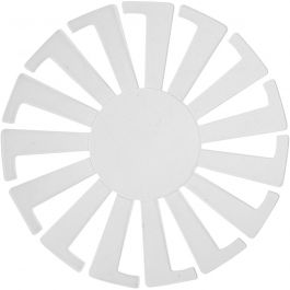Basket Weaving Template, transparent, H: 6 cm, D: 8 cm, 10 pc/ 1 pack [HOB-47452]