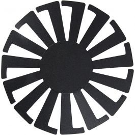 Basket Weaving Template, black, H: 6 cm, D: 8 cm, 10 pc/ 1 pack [HOB-47453]