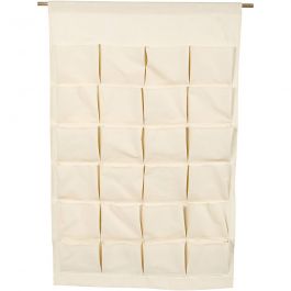 Hanging Organiser, natural, H: 93 cm, W: 60 cm, 1 pc [HOB-49735]