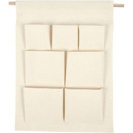 Hanging Organiser, natural, H: 46 cm, W: 34 cm, 1 pc [HOB-49737]