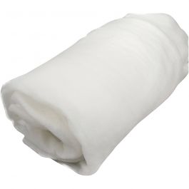 Polyester Wadding, W: 160 cm, thickness 0,6 cm, 60 g, 10 m/ 1 roll [HOB-49872]