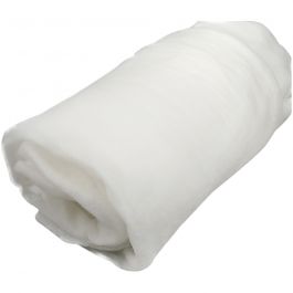 Polyester Wadding, W: 160 cm, thickness 1 cm, 100 g, 5 m/ 1 roll [HOB-49876]