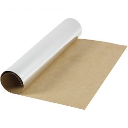 Faux Leather Paper, silver, W: 49 cm, one coloured,foil, 350 g, 1 m/ 1 roll [HOB-498947]