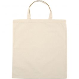 Shopping Bag, light natural, size 38x42 cm, 135 g, 5 pc/ 1 pack [HOB-49905]