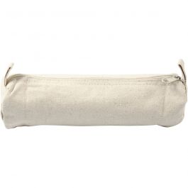 Pencil Case, light natural, L: 20 cm, D: 6 cm, 300 g, 1 pc [HOB-499070]