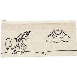 Pencil Case, light natural, size 21x9 cm, 245 g, 1 pc [HOB-499662]