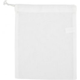Cotton Fruit Bag, white, size 21x25 cm, 130 g, 1 pc [HOB-499701]