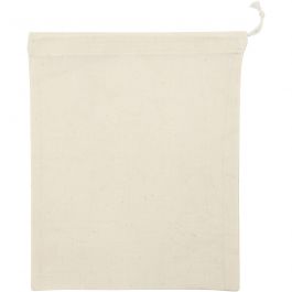 Cotton Fruit Bag, light natural, size 21x25 cm, 110 g, 5 pc/ 1 pack [HOB-49970]