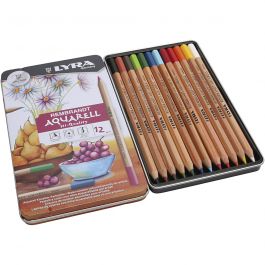 Lyra Rembrandt watercolour pencils, assorted colours, 12 pc/ 1 pack [HOB-403012]