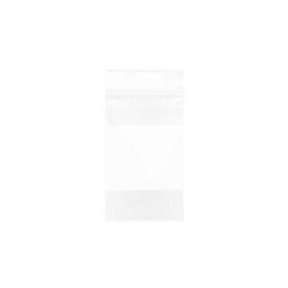Grip Seal Bags 75x125mm with Write-on-Panel, PE 100 micron (100 pcs) [4WE35]