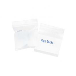 Grip Seal Bags 100x100mm with Write-on-Panel, PE 100 micron (100 pcs) [4WE44]