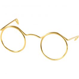 Novelty Glasses, gold, W: 50 mm, 10 pc/ 1 pack [HOB-500321]