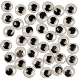 Googly Eyes, not sticky, D: 12 mm, 1000 pc/ 1 pack [HOB-501121]