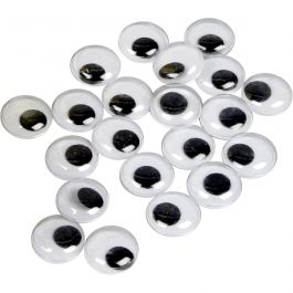 Googly Eyes, not sticky, D: 14 mm, 1000 pc/ 1 pack [HOB-501141]