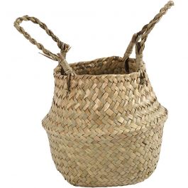 Seagrass basket, H: 11/19 cm, 1 pc [HOB-50304]