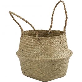 Seagrass basket, H: 13/24 cm, 1 pc [HOB-50305]