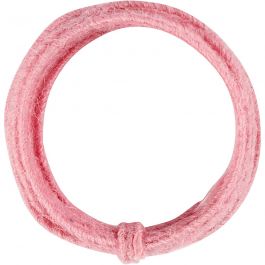 Jute wire, pink, thickness 2-4 mm, 3 m/ 1 pack [HOB-503498]