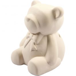 Money Bear, white, H: 9 cm, 10 pc/ 1 box [HOB-50537]