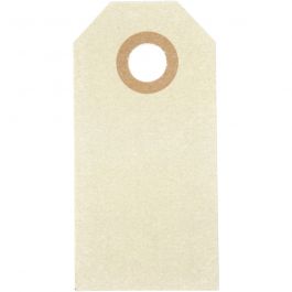 Manila Tags, beige, size 3x6 cm, 250 g, 30 pc/ 1 pack [HOB-510030]
