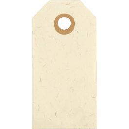 Manilla Tags, size 4x8 cm,  250 g, natural, 20pcs [HOB-510040]