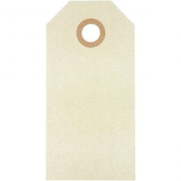 Manila Tags, natural, size 4x8 cm, 250 g, 1000 pc/ 1 pack [HOB-510041]