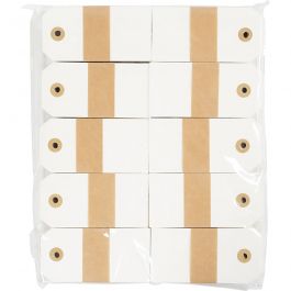 Manila Tags, natural, size 5x10 cm, 250 g, 1000 pc/ 1 pack [HOB-510051]