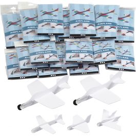 Airplanes, white, L: 11,5-19 cm, W: 11-17,5 cm, 50 pc/ 1 pack [HOB-51234]