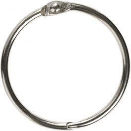 Book Ring, D: 38 mm, thickness 3 mm, 8 pc/ 1 pack [HOB-51243]