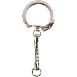 Key Chain, L: 6 cm, D: 2,3 cm, 5 pc/ 1 pack [HOB-512821]