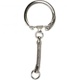 Key Chain, L: 6 cm, D: 2,3 cm, 25 pc/ 1 pack [HOB-51282]
