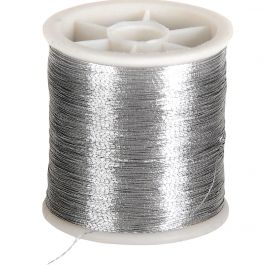 Sewing Thread, silver, 100m