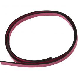 Faux Leather Belt, W: 10 mm, thickness 3 mm, pink, 1m