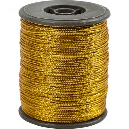 Thread, thickness 0,5 mm, gold, 100m