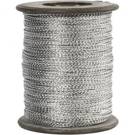 Thread, thickness 0,5 mm, silver, 100m