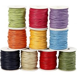 Cotton Cord, thickness 2 mm, bold colours, 10x25m