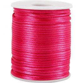 Satin Cord, thickness 2 mm, pink, 50m