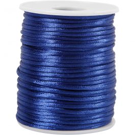Satin Cord, thickness 2 mm, dark blue, 50m
