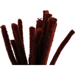 Pipe Cleaners, thickness 15 mm, L: 30 cm, antique red, 15pcs