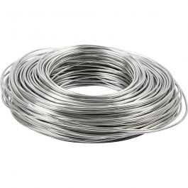Aluminium Wire, thickness 2,5 mm, silver, round, 75m