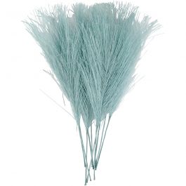 Artificial feathers, turquoise, L: 15 cm, W: 8 cm, 10 pc/ 1 pack [HOB-518057]
