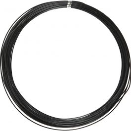 Aluminium Wire, black, round, thickness 1 mm, 16 m/ 1 roll [HOB-518311]