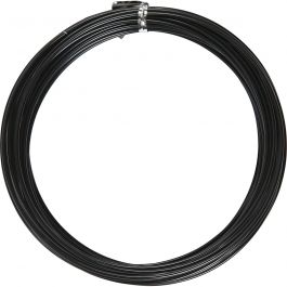 Aluminium Wire, black, round, thickness 2 mm, 10 m/ 1 roll [HOB-518321]